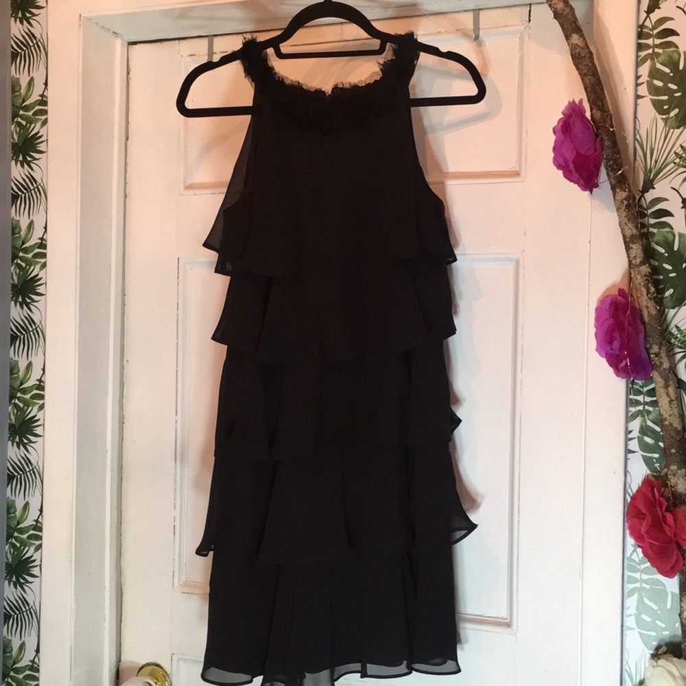 Sleeveless Dress with layered Frills Sz 10P